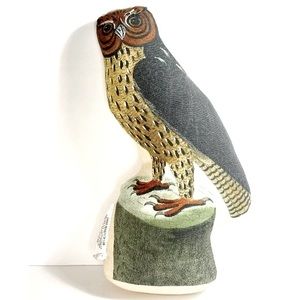 John Derian Halloween HOCUS barn owl throw pillow